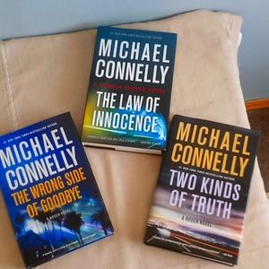 3 Michael Connelly hardbacks.